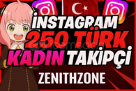 ⭐[GARANTİLİ] INSTAGRAM 250 TÜRK KADIN TAKİPÇİ⭐