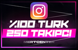 ⭐[GARANTİLİ] İNSTAGRAM 250 TÜRK TAKİPÇİ⭐