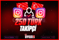 ⭐[Garantili] İnstagram 250 Türk Takipçi⭐