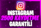 ⭐[GARANTİLİ] INSTAGRAM 2500 GERÇEK KAYDETME⭐