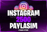 ⭐[GARANTİLİ] İnstagram 2500 Paylaşım