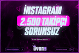 ⭐[Garantili] İnstagram 2.500 Takipçi⭐