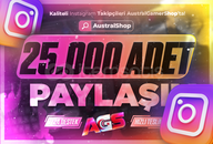 ⭐[GARANTİLİ] Instagram 25.000 Paylaşım