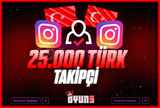 ⭐[Garantili] İnstagram 25.000 Türk Takipçi⭐