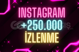 ⭐✅{GARANTİLİ}⭐İNSTAGRAM 250.000 GERÇEK İZLENME⭐