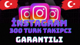 ⭐GARANTİLİ⭐INSTAGRAM 300 TÜRK TAKİPÇİ ⭐KALİTELİ