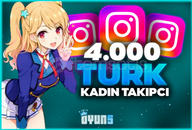 ⭐Garantili] İnstagram 4.000 Türk Kadın Takipçi⭐