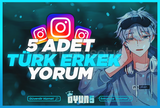 ⭐Garantili] İnstagram 5 Adet Türk Erkek Yorum