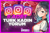 ⭐Garantili] İnstagram 5 Adet Türk Kadın Yorum