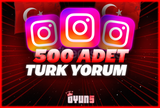 ⭐[Garantili] İnstagram 500 Adet Türk Yorum⭐