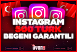 ⭐[Garantili] İnstagram 500 Türk Beğeni⭐