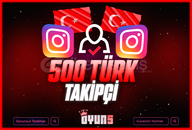 ⭐[Garantili] İnstagram 500 Türk Takipçi⭐