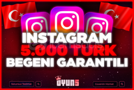 ⭐[Garantili] İnstagram 5.000 Türk Beğeni⭐