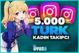 ⭐Garantili] İnstagram 5.000 Türk Kadın Takipçi⭐
