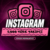 ⭐[GARANTİLİ] Instagram 5.000 Türk Takipçi⭐