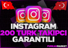 ⭐GARANTİLİ⭐INSTAGRAM 200TÜRK TAKİPÇİ ⭐KALİTELİ⭐