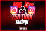 ⭐[Garantili] İnstagram 750 Türk Takipçi⭐