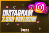 ⭐[Garantili] İnstagram 7.500 Adet Paylaşım⭐