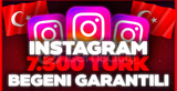✨[GARANTİLİ] İNSTAGRAM 7500 TÜRK BEĞENİ✨