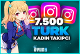 ⭐Garantili] İnstagram 7.500 Türk Kadın Takipçi⭐