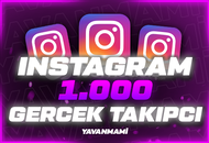 [Garantili] İnstagram Gerçek 1.000 Takipçi 