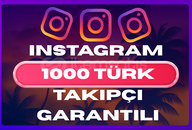 ⭐[Garantili] Instagram Gerçek 1000 Türk Takipçi