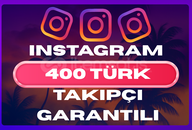 ⭐[Garantili] Instagram Gerçek 400 Türk Takipçi