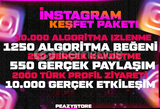 ⭐GARANTİLİ | INSTAGRAM KEŞFET PAKETİ 1 | ⭐