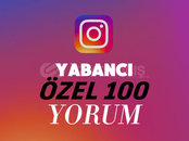 (GARANTİLİ) İNTAGRAM 100 YABANCI YORUM