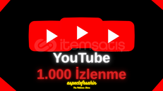 %100 Organik & Kalıcı YouTube 1000 İzlenme