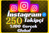 ⭐[Garantili]♻️Kaliteli İnstagram 250 Takipçi