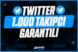 [Garantili+Kaliteli] Twitter 1.000 Takipçi