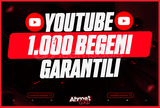 [Garantili+Kaliteli] YouTube 1.000 Beğeni