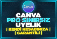 ⭐(GARANTİLİ)KENDİ HESABINIZA SINIRSIZ CANVA PRO