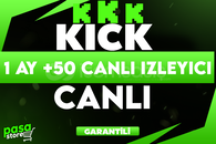⭐[GARANTİLİ] KİCK 1 AY +50 CANLI İZLEYİCİ⭐