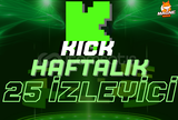 ⭐ GARANTİLİ KİCK 1 HAFTALIK 25 İZLEYİCİ