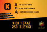 ⭐GARANTİLİ⭐KICK 1 SAAT 250 İZLEYİCİ ⭐