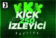 ⭐ GARANTİLİ KİCK 1 SAATLİK 250 İZLEYİCİ