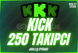 ⚡GARANTİLİ⚡ Kick 250 Adet Garantili Takipçi ⚡