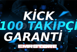 ⭐[GARANTİLİ] KİCK 100 TAKİPÇİ ⭐