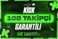 ⭐[GARANTİLİ] KİCK 100 TAKİPÇİ⭐
