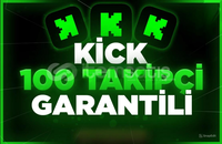 (GARANTİLİ) KİCK 100 TAKİPCİ