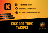 ⭐GARANTİLİ⭐KICK 100 TÜRK TAKİPÇİ ⭐