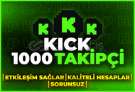 ⭐[GARANTİLİ] KİCK 1000 GERÇEK TAKİPÇİ⭐