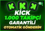 ⭐ [GARANTİLİ] KİCK 1000 GERÇEK TAKİPÇİ ⭐