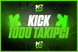 ⭐️[GARANTİLİ] KİCK 1000 TAKİPÇİ⭐️