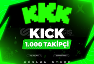 ⭐[GARANTİLİ]KİCK 1000 TAKİPÇİ⭐