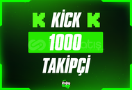⭐ [GARANTİLİ] Kick 1.000 Takipçi + Destek ⭐