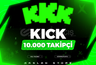 ⭐[GARANTİLİ]KİCK 10000 TAKİPÇİ⭐
