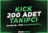 ⭐GARANTİLİ KICK 200 Takipçi | HIZLI